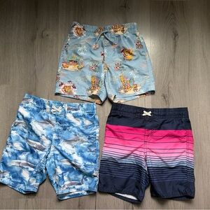 Swim Trunks Trio Boy’s Size Small (6-7)